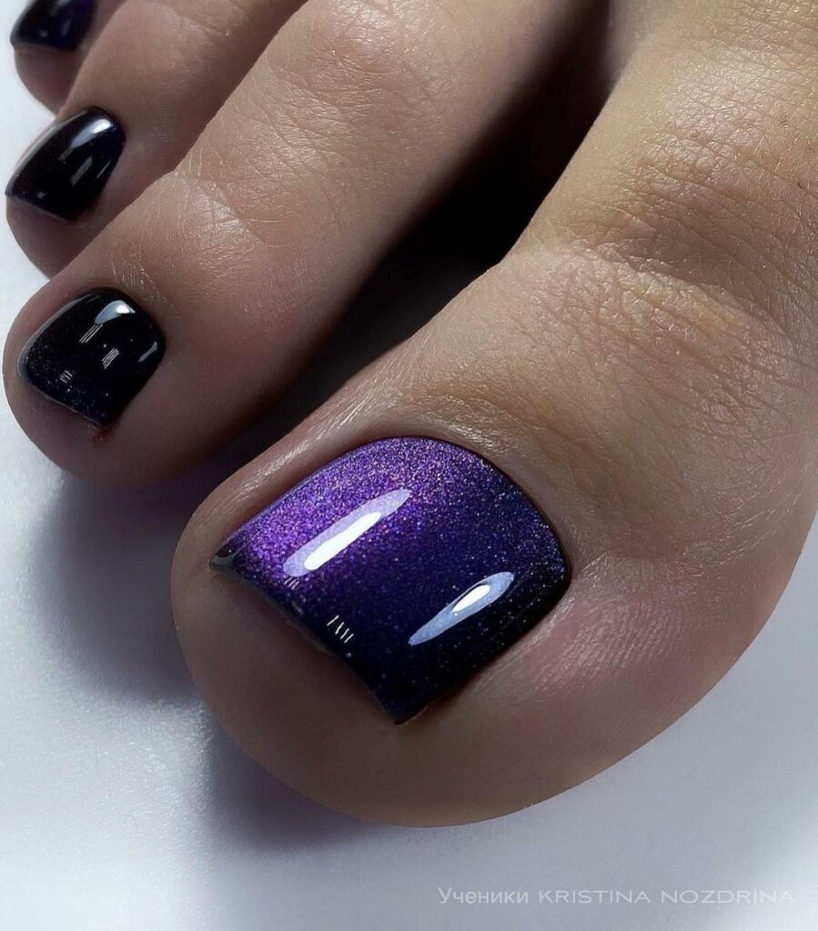 22 Latest Black Pedicure Ideas To Try In 2024! 22 Glow-in-the-Dark Fun