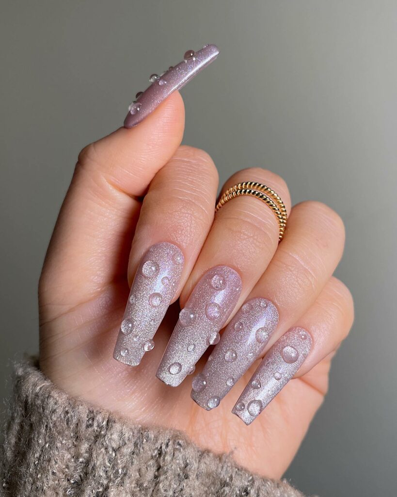 20 Latest Bubble Nail Ideas To Try In 2024! 30 Bubble Coffin Nails