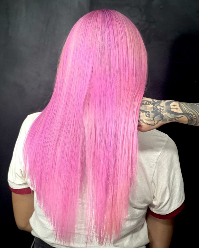 45 Pink Hairstyles to Add a Pop of Color to Your Look in 2024 32 Straight Pink Hair