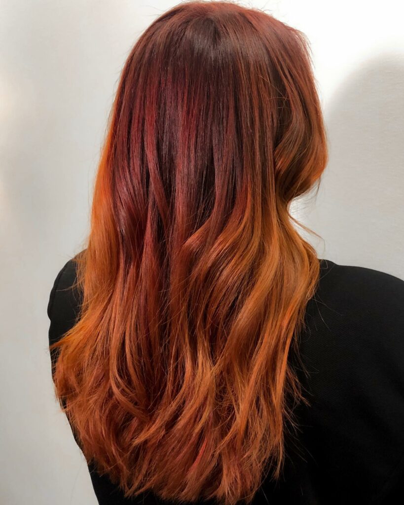 55 Bold Burgundy Dark Red Hair Ideas to Try in 2024 52 Burgundy Meets Orange