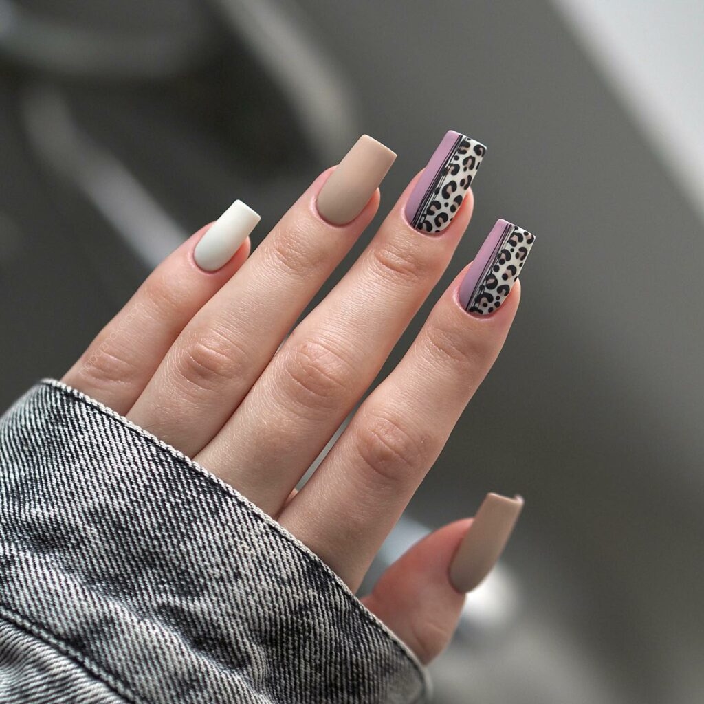 25 Latest Leopard Print Nail Ideas To Try In 2024! 33 Leopard Square Nails Design
