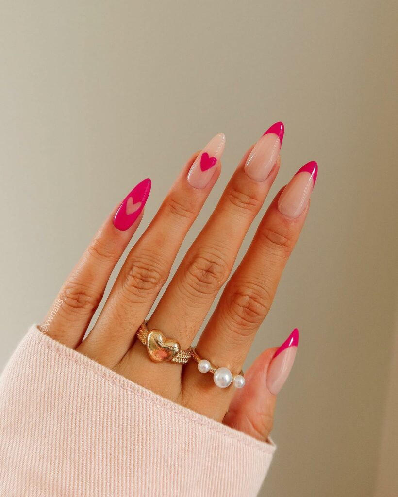 37 Latest Red And Pink Nail Design Ideas To Try In 2024! 14 The Ultimate Sweetheart Look