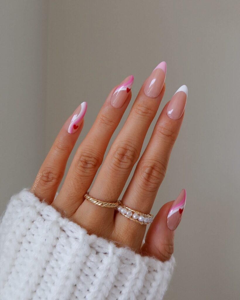 Get Swirly with 35 Swirl Nails Ideas for 2024 40 Valentine's Day Swirls