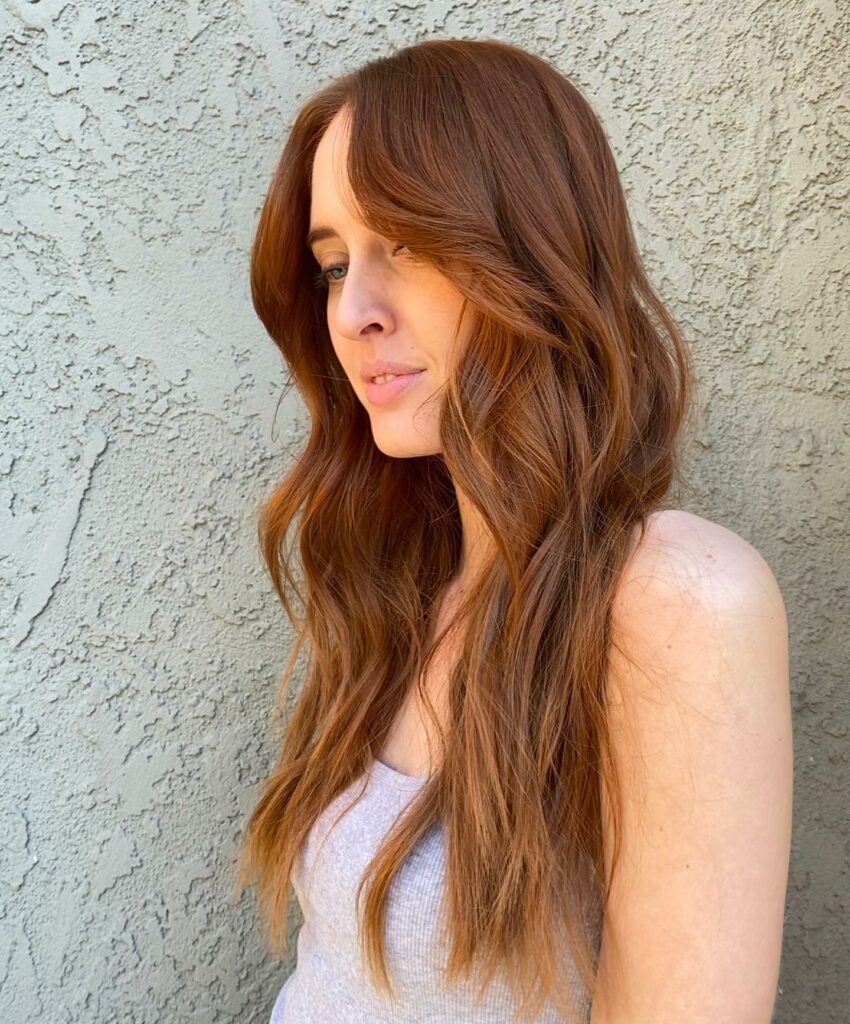 35 Reddish Brown Hair Color Ideas to Try in 2024 32 Long Pumpkin Spice Waves