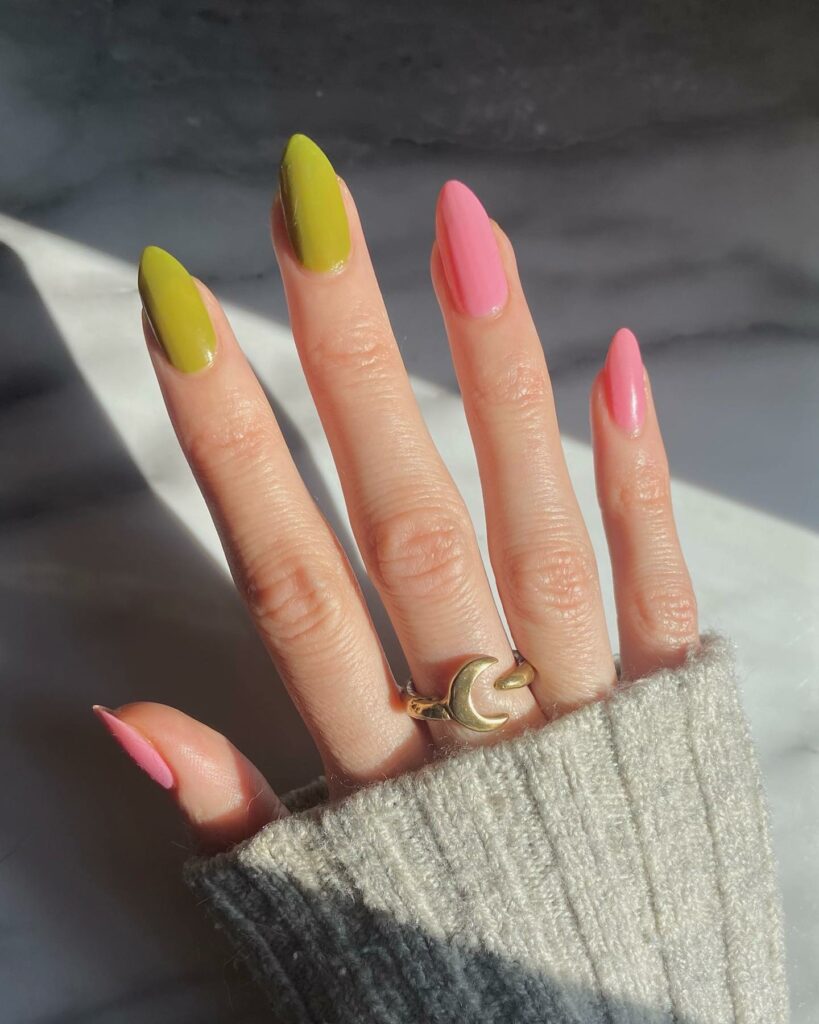 20 Latest Pink And Green Nail Ideas To Try In 2024! 28