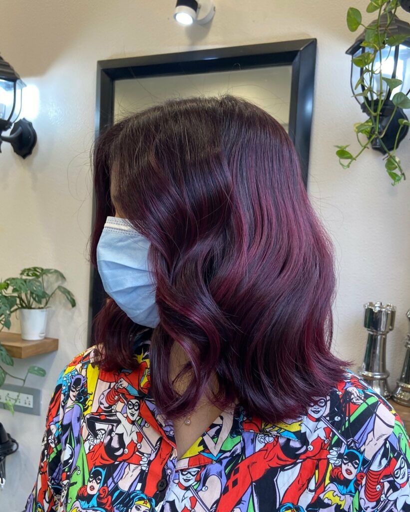 55 Bold Burgundy Dark Red Hair Ideas to Try in 2024 40 The Elegant Plum Burgundy Blend