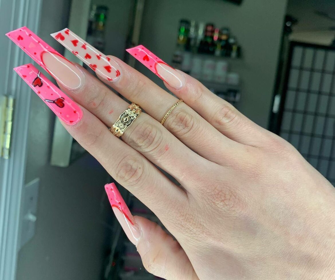 15 Latest Lipstick Shape Nail Ideas To Try In 2024! 20