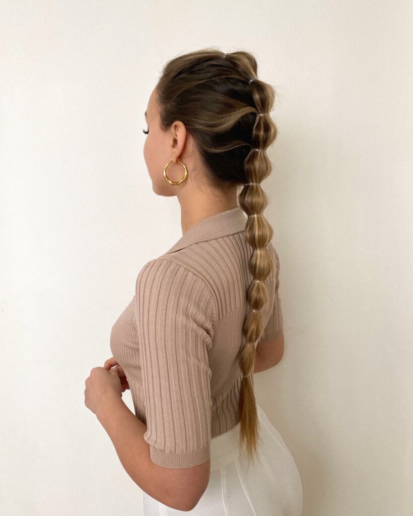 25 Bubble Braids Ideas to Try in 2024 31 Softball Bubble Braids