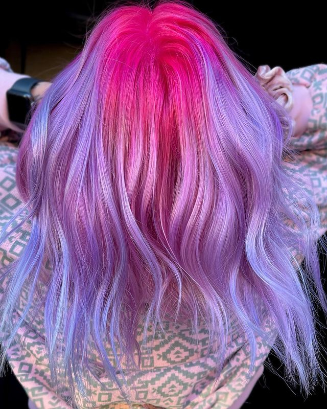 45 Pink Hairstyles to Add a Pop of Color to Your Look in 2024 16 Mixing It Up Pink And Purple
