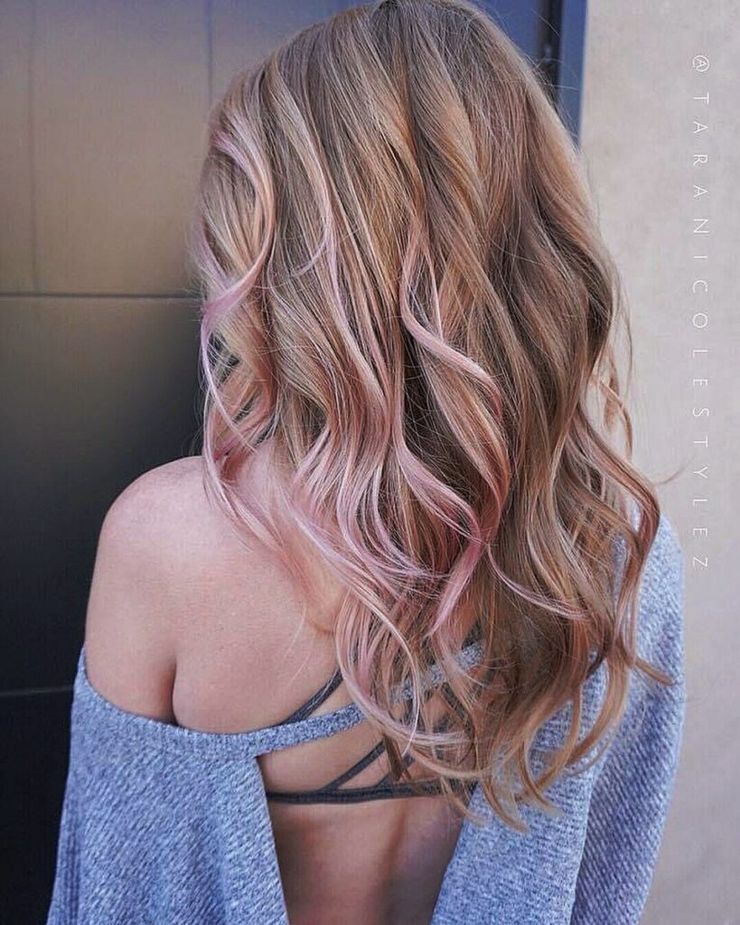 45 Pink Hairstyles to Add a Pop of Color to Your Look in 2024 39 Pink Balayage on Natural Brown Hair