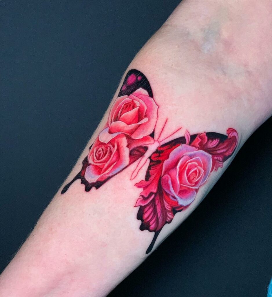 27+ Butterfly Tattoo Meanings To Inspire You! 15 Pink Butterfly Tattoo Meaning