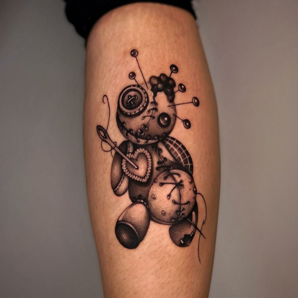 11+ Dolls Tattoo Ideas That Will Blow Your Mind! 13 The Voodoo Doll Tattoo