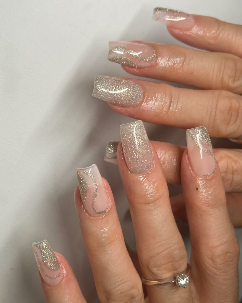 30 Latest Champagne Nail Art Designs To Try In 2024! 46