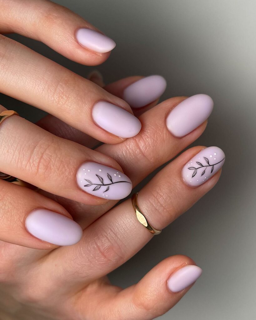 20 Latest Short Spring Nail Designs To Try In 2024! 15 Matte Purple Short Spring Nails