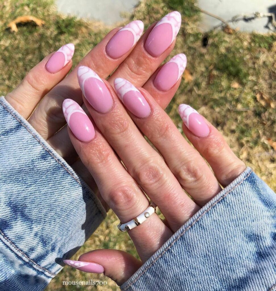 30 Latest Almond French Tip Nail Designs To Try In 2024! 29 Almond French Dip Nails