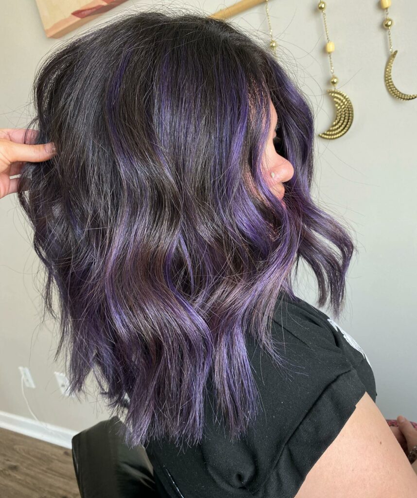 40 Purple Highlight Hair Ideas to Try in 2024 11 Mulberry Highlights