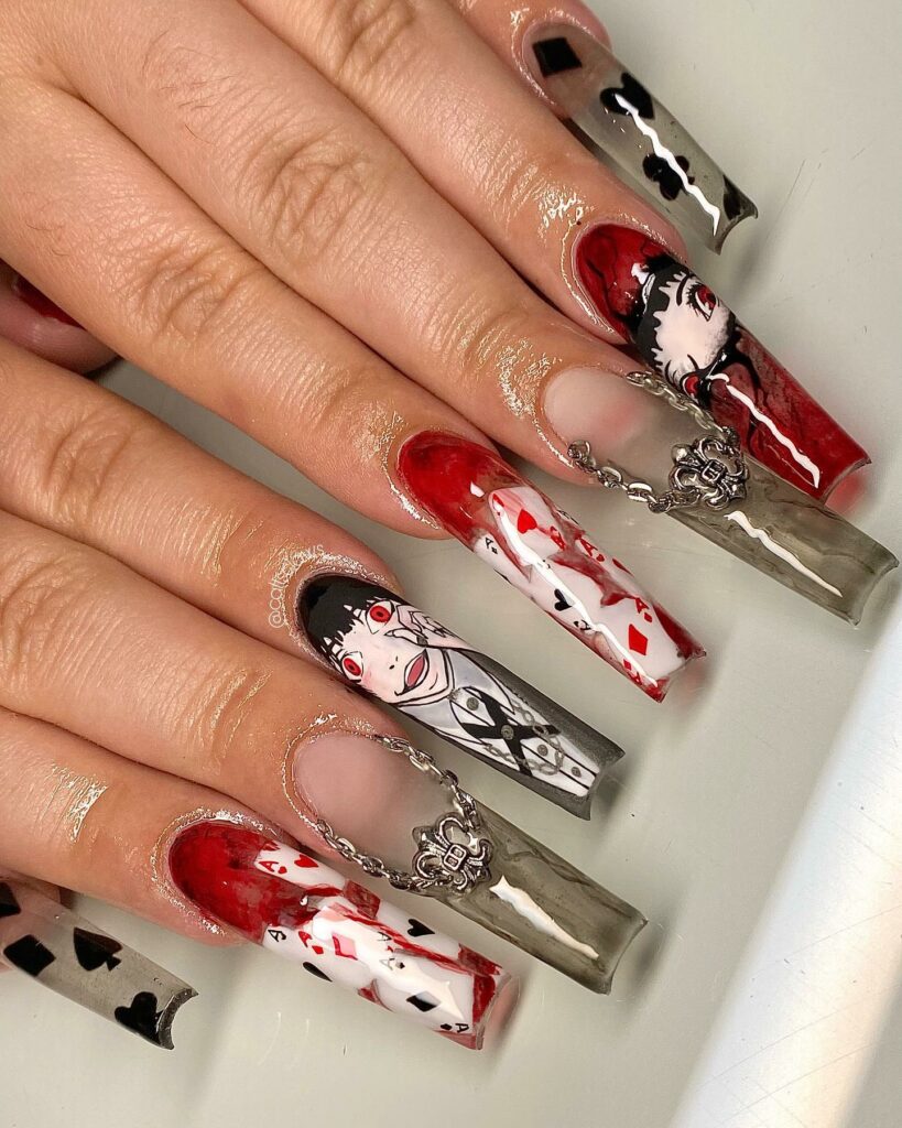 Embrace 40 Anime Nail Designs in 2024 35 High-Stakes Beauty With Kakegurui