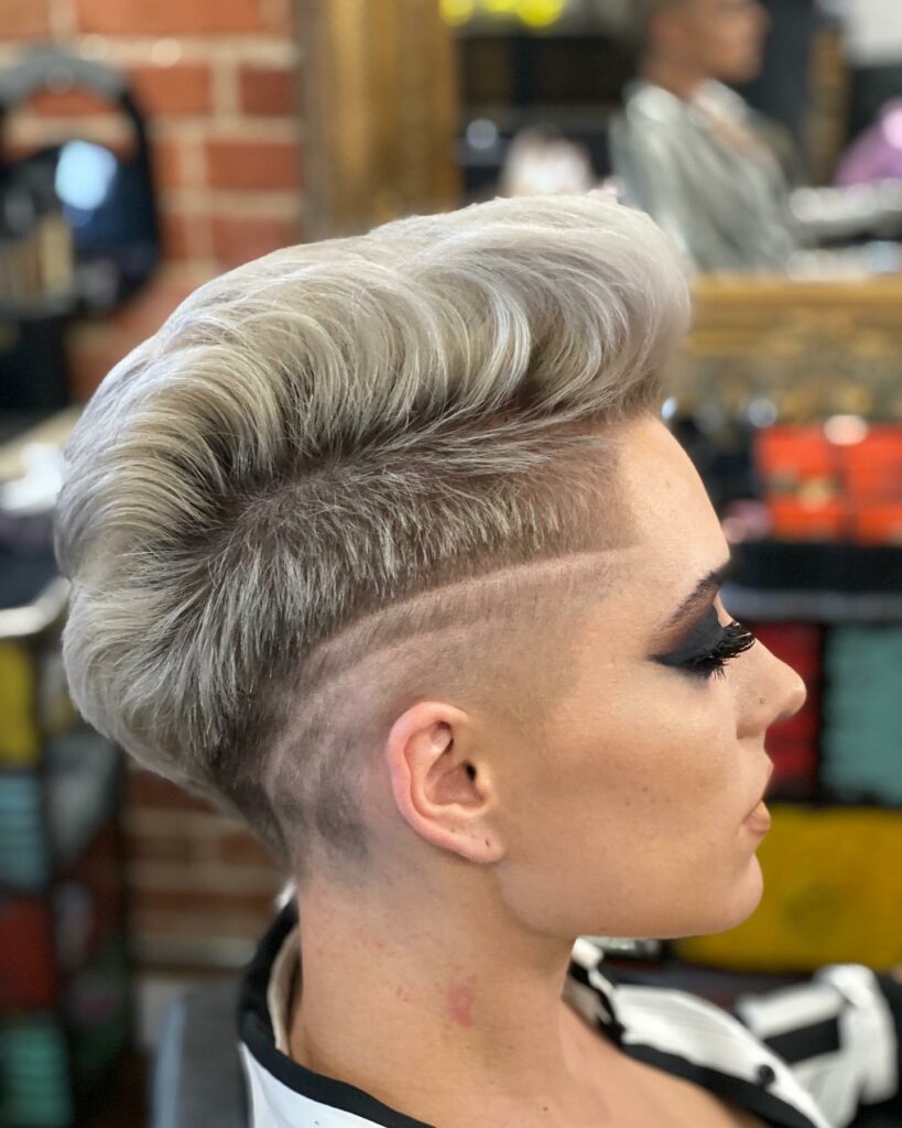 35 Short-Sided Shaved Female Hairstyles to Flaunt Your Boldness in 2024 40 Shaved Line Design