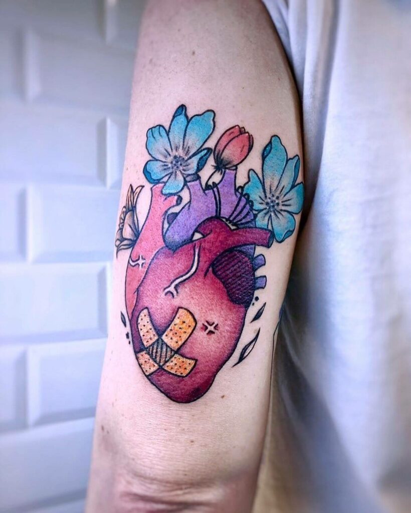 11+ Heart and Flower Tattoo Ideas That Will Blow Your Mind! 10 Heart and Flower Tattoo