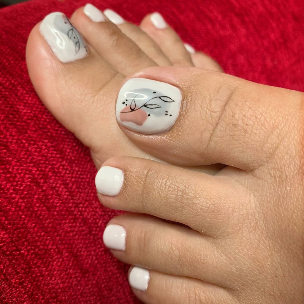 23 Elegant Pedicure Designs to Try in 2024 15 Bloom with Floral Designs