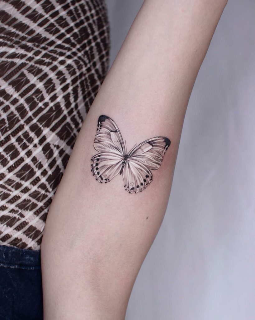 27+ Butterfly Tattoo Meanings To Inspire You! 12 White Butterfly Tattoo Meaning