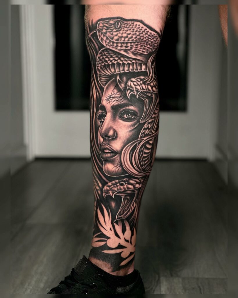 14+ Leg Sleeve Tattoo Women Ideas That Will Blow Your Mind! 24 Realistic Leg Sleeve Tattoo Design