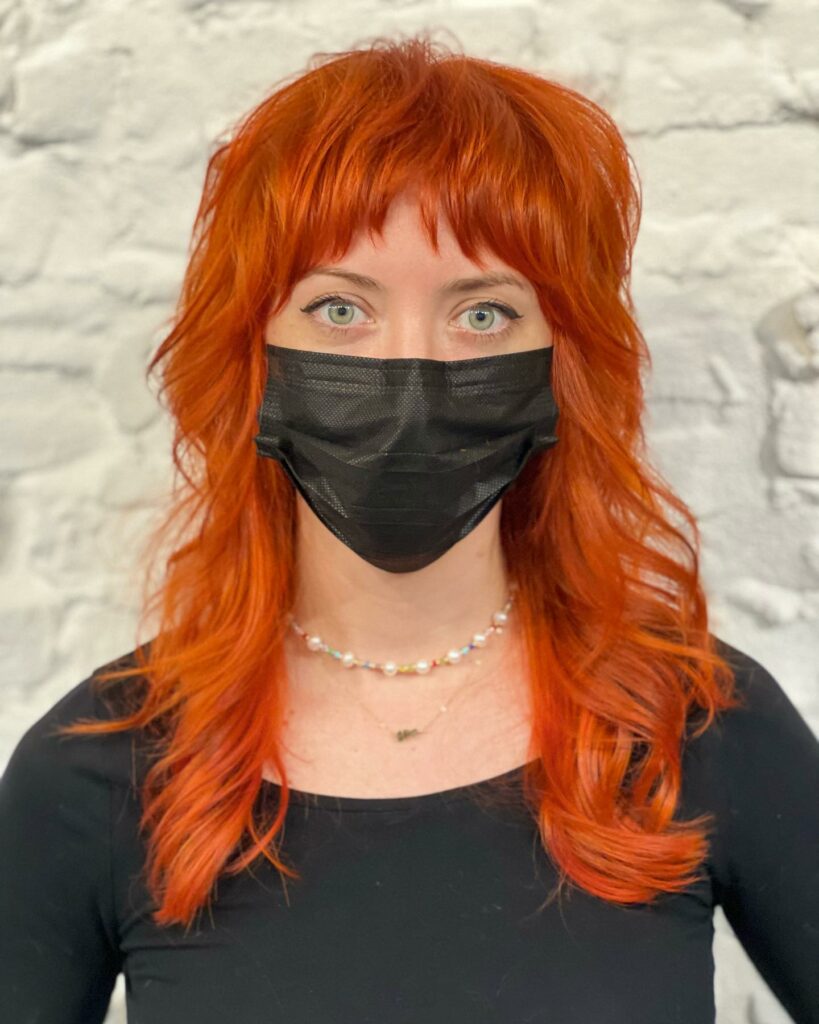 35 Modern Mullet Hairstyles to Experiment with in 2024 39 Shaggy Orangey Red Mullet