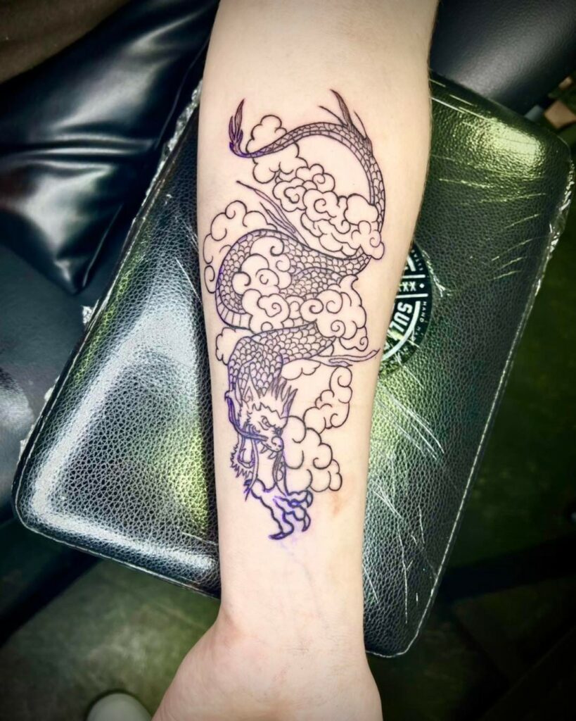 20+ BEST DRAGON TATTOO FOR MEN - UPDATED FOR 2024 23 Dragon Scale Tattoo
