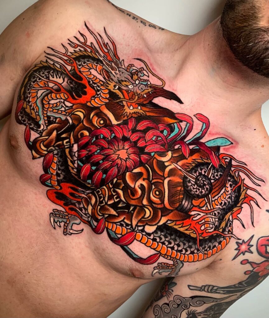 JAPANESE TATTOOS: HISTORY, MEANINGS, SYMBOLISM & DESIGNS 11 Japanese Chest Tattoo