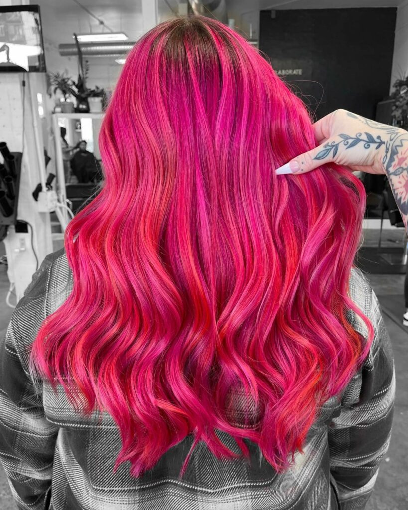 45 Pink Hairstyles to Add a Pop of Color to Your Look in 2024 29 Neon Pink Hair