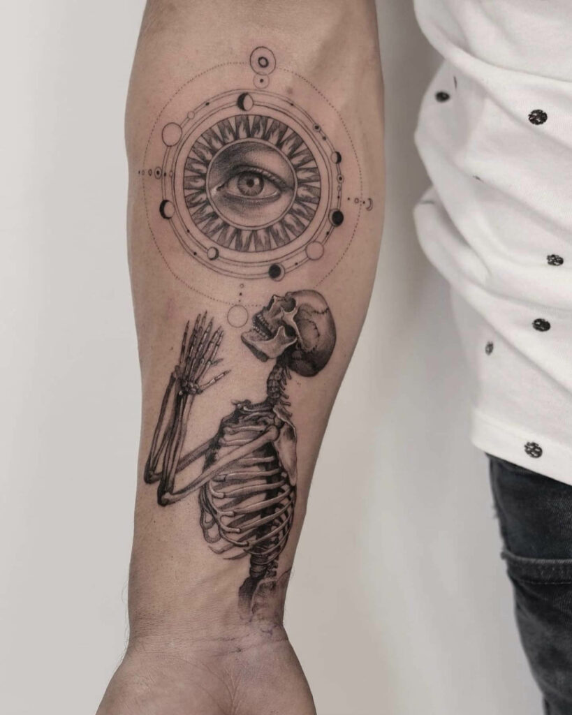 11+ Simple Skeleton Tattoo Ideas That Will Blow Your Mind! 13 Simple Skeleton Hand Tattoo