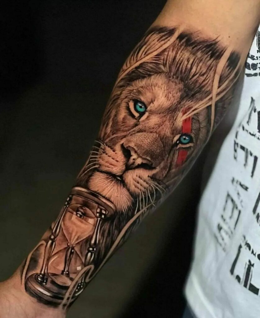 11+ Lion Sleeve Tattoo Ideas That Will blow Your Mind! 12 3d Half Sleeve Lion Forearm Tattoo