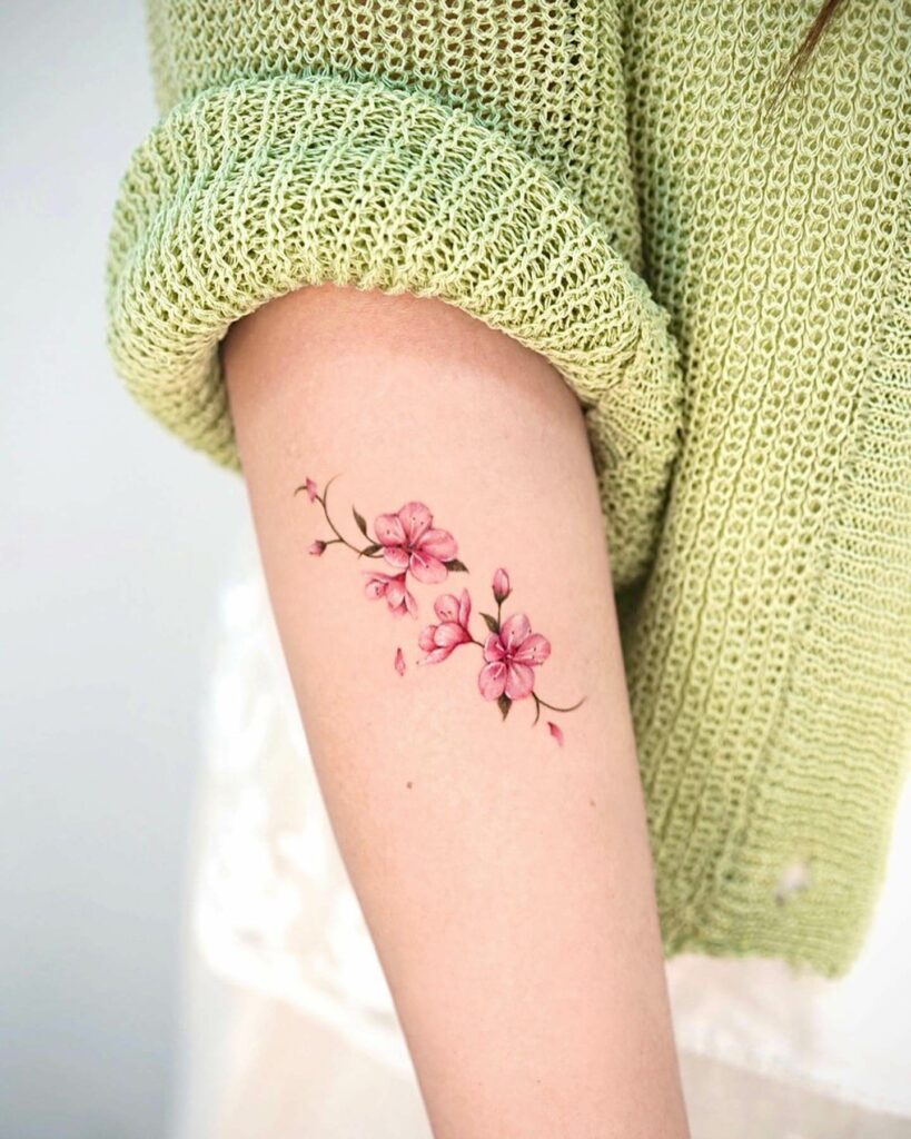 11+ Strength New Beginnings Tattoo Ideas That Will Blow Your Mind! 11 Lovely Cherry Blossoms Tattoo Ideas To Provide Strength For New Beginnings