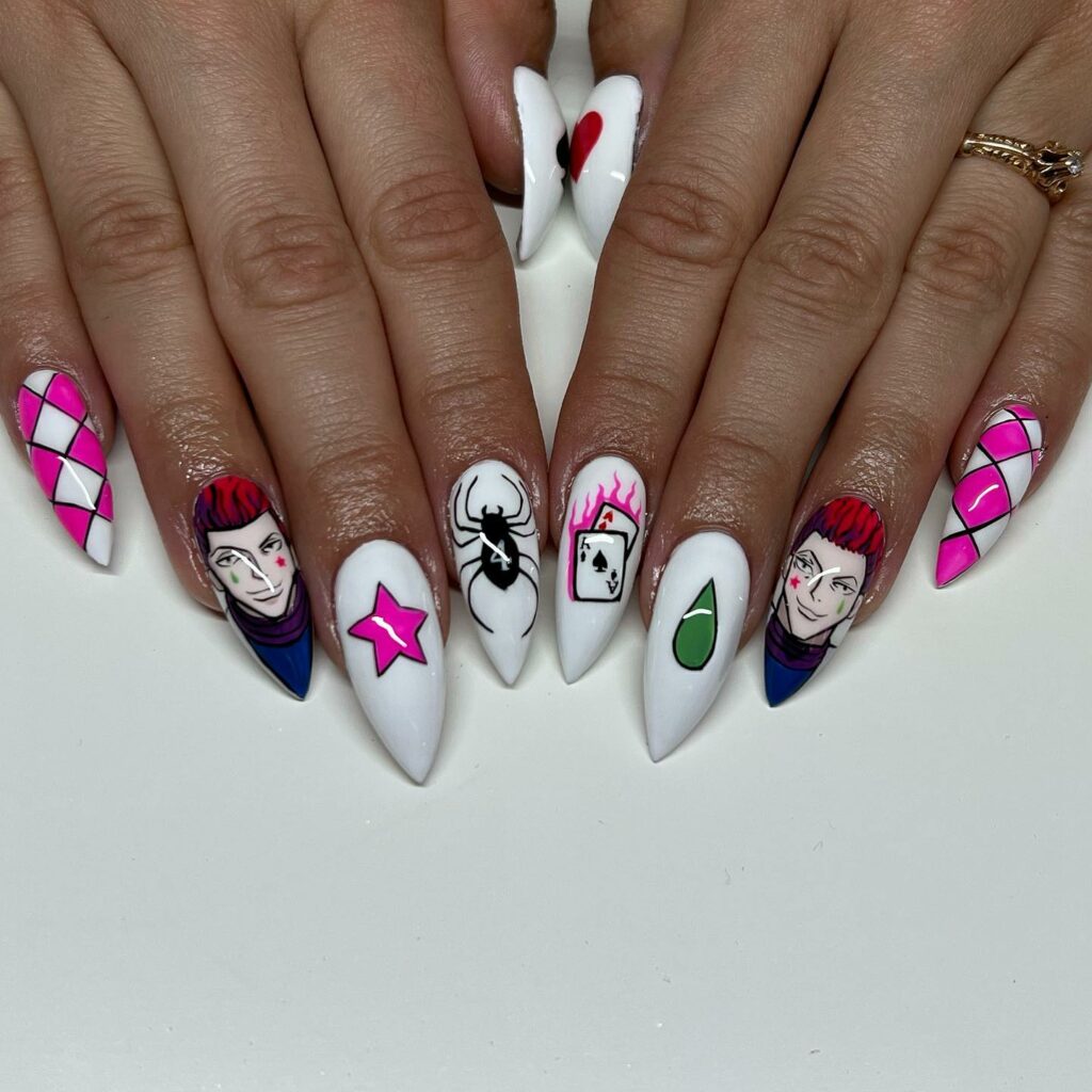 Embrace 40 Anime Nail Designs in 2024 30 The Hisoka Hype