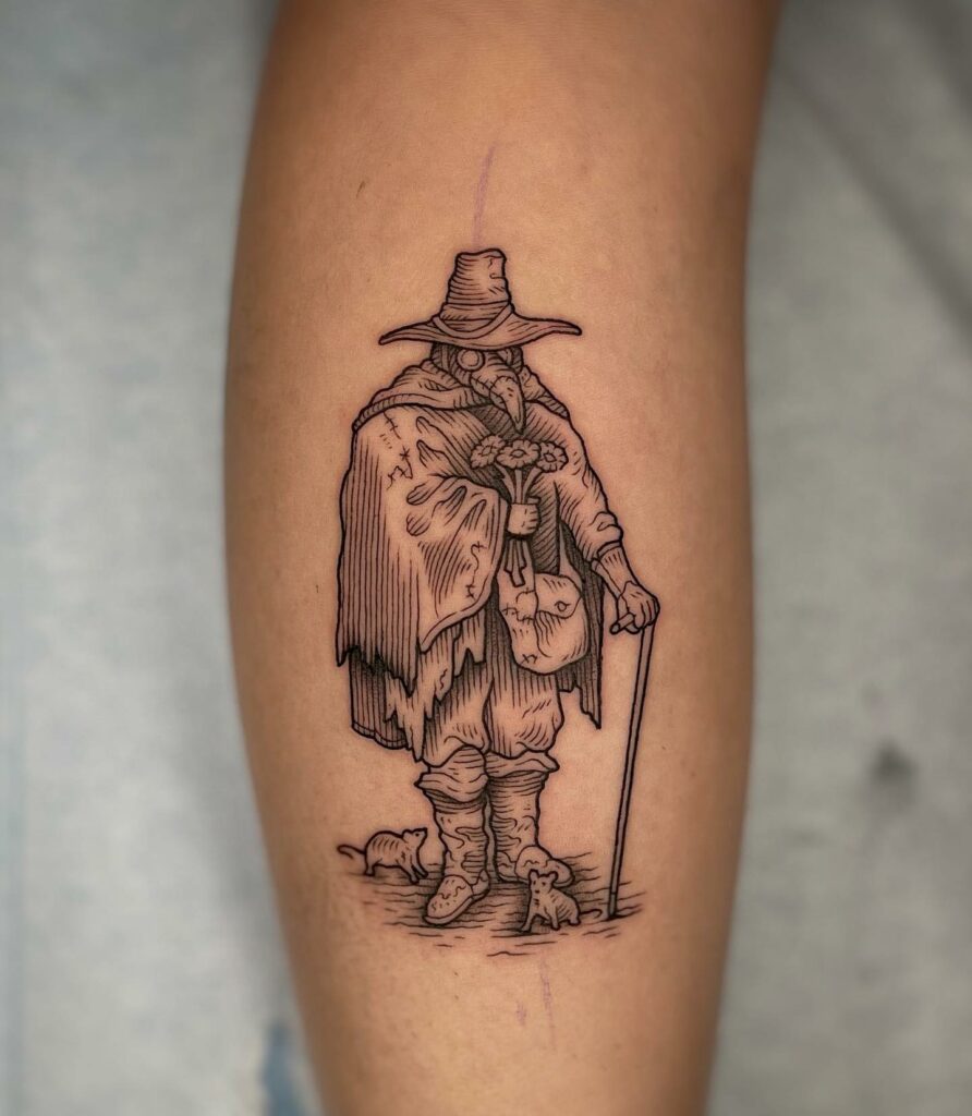 10 AMAZING PLAGUE DOCTOR TATTOO DESIGNS IN 2024 13 Plague Doctor Tattoo