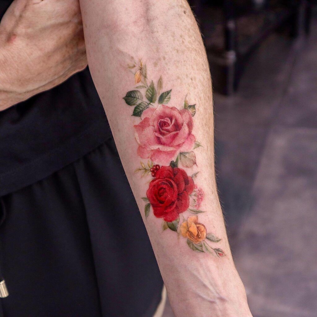 11+ Forearm Rose Tattoo Ideas That Will Blow Your Mind! 10 Forearm Rose Tattoo