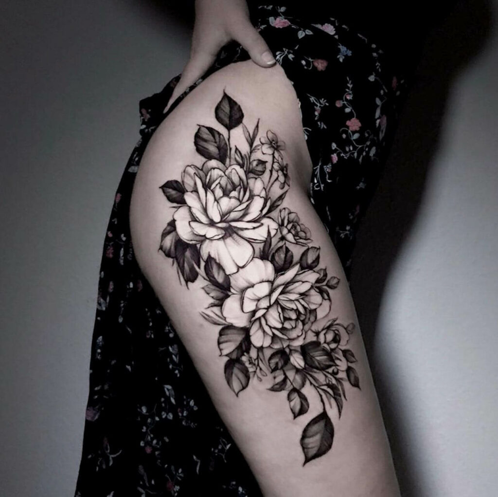 11+ Floral Hip Tattoo Ideas That Will Blow Your Mind! 15 The Gorgeous Floral Hip Sleeve Tattoo