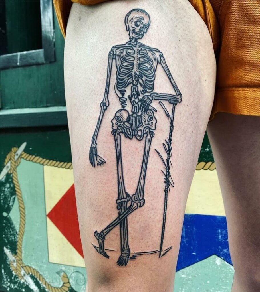 11+ Simple Skeleton Tattoo Ideas That Will Blow Your Mind! 12 Skeleton Hand Drawing