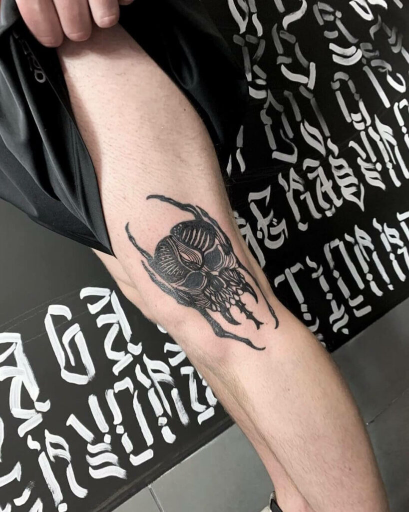 10+ Medium Tattoo Ideas You’ll Have To See To Believe! 16 Black Bold Horror Tattoo