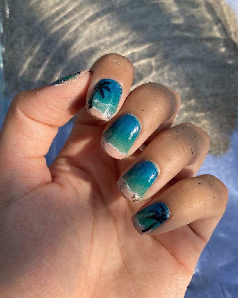 Dive into 60 Turquoise Nail Designs of 2024 81 Green Summer Nails