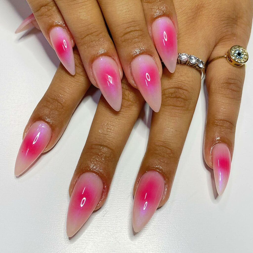 30 Latest Aura Nails Ideas To Try In 2024! 39 A Gem Of A Mani