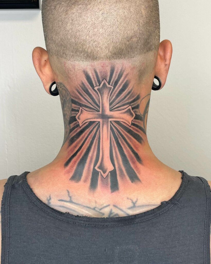 12+ Neck Cross Tattoo Ideas To Inspire You! 14 Celtic Cross Tattoo Design