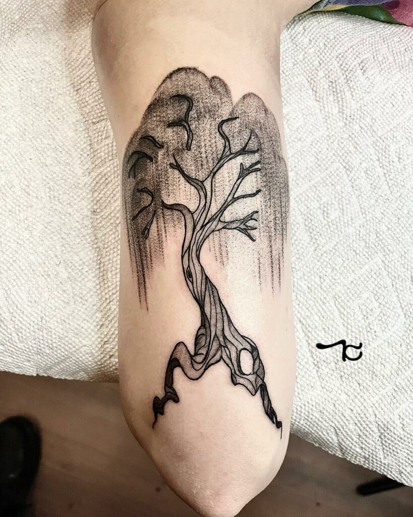 Amazing Weeping Willow Tattoo Designs + Meanings To Inspire In 2024 16 Weeping Willow Tattoo