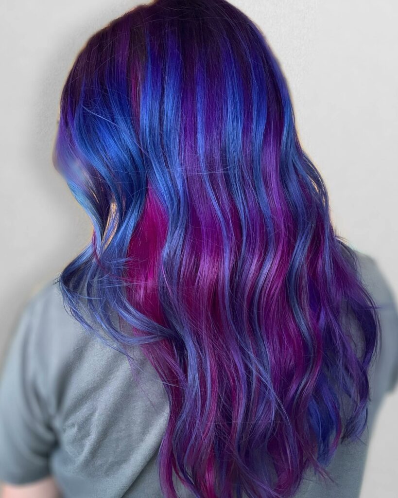 40 Purple Highlight Hair Ideas to Try in 2024 20 Multi-toned Magic