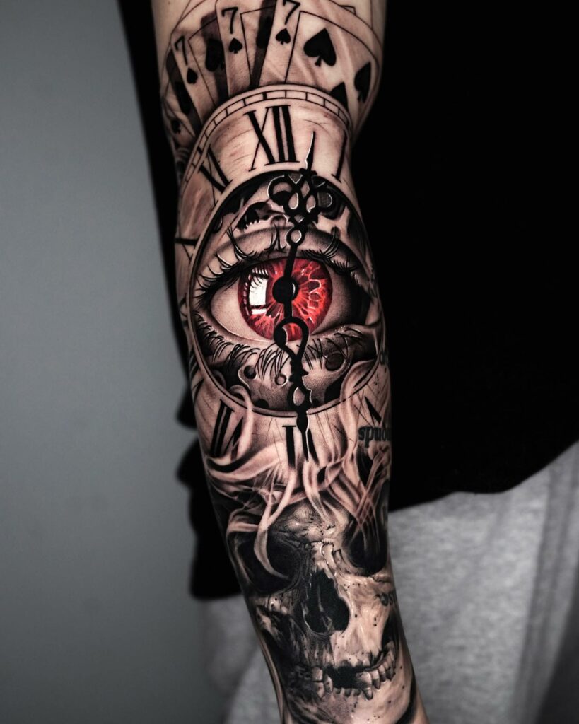 12 COOL CLOCK TATTOOS PLUS MEANINGS 11 Clock Tattoo