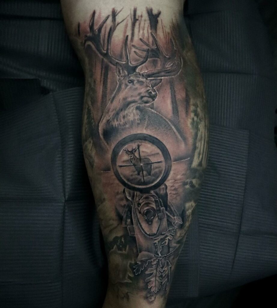 Best Hunting Tattoo Ideas We've Seen in 2024 12 Deer Hunting Tattoo