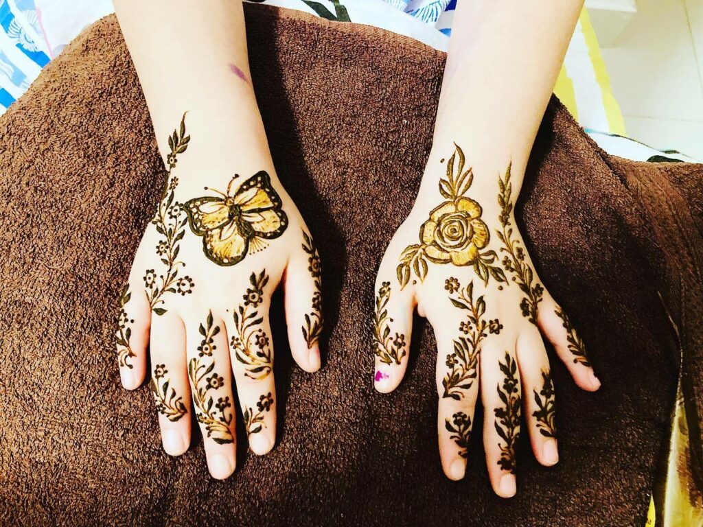 10+ Butterfly Henna tattoo Ideas That Will Blow Your Mind! 15 Full Hand Henna Designs