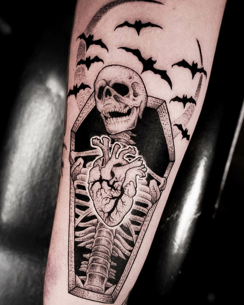 11+ Simple Skeleton Tattoo Ideas That Will Blow Your Mind! 10 Simple Skeleton Tattoo