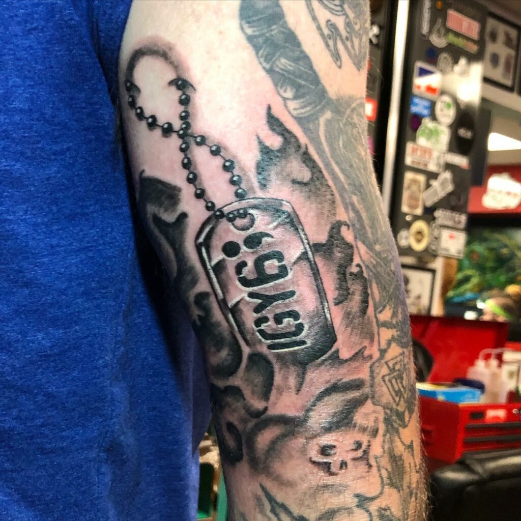 Dog Tag IGY6 Tattoo