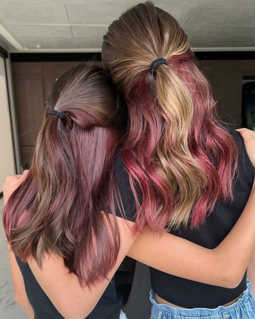 35 Reddish Brown Hair Color Ideas to Try in 2024 23 Cherry Red Highlights on Dark Brown Hair